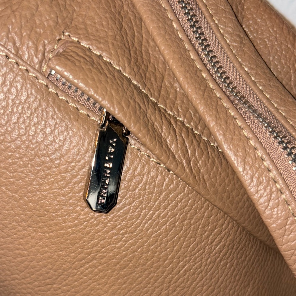 Valentina Tan Leather Backpack NWOT - Picture 7 of 12